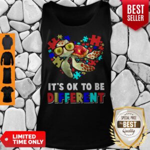 Funny Turtle Autism It’s Ok To Be Different Tank Top
