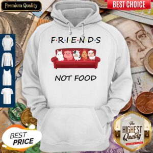 Good Friends Not Food On The Sofa Animal Hoodie