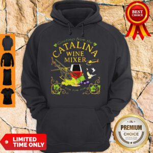 Greetings From The Catalina Wine Mixer Pow Pow Pow Grape Hoodie