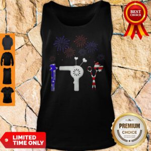 Hairstylist American Flag Veteran Independence Day Tank Top