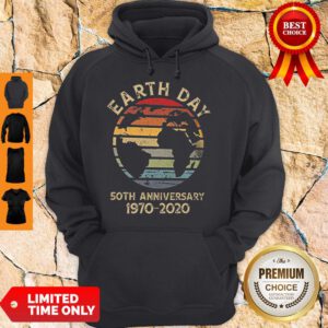 Official Retro Earth Day 50th Anniversary 1970 Retro Sunset Hoodie