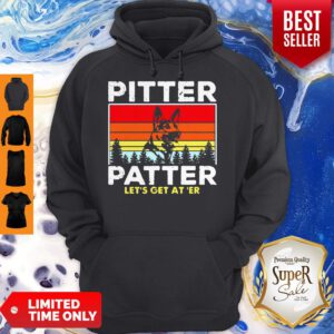 German Shepherd Pitter Patter Let's Get At'er Vintage Hoodie