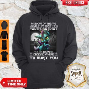 Dragon Four Out Of The Five Voices In My Head Think You’re An Idiot Hoodie