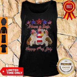 Independence Day Pulldogs Have A Safe And Happy 4th Of July Tank Top