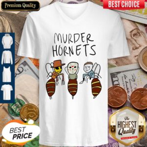 Murder Hornets Bees Freddy Krueger Jason Voorhees Michael Myers V-neck