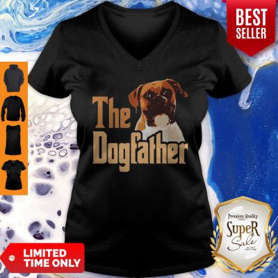 Nice Boxer The Dogfather Father's Day V-neck