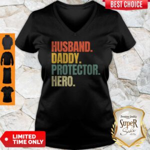 Nice Husband Daddy Protector Hero Vintage V-neck