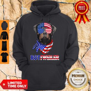 Nice Independence Day Rottweiler Glasses America Hoodie