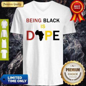Official Being Black Is Dope V-neck