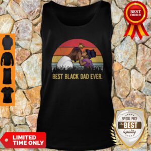 Official Best Black Dad Ever Sunset Vintage Tank Top
