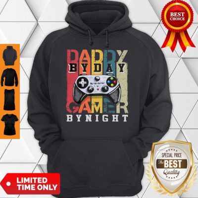 Official Daddy By Day By Night Gamer Vintage Hoodie