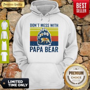 Premium Don't Mess With Papa Bear Vintage Hoodie