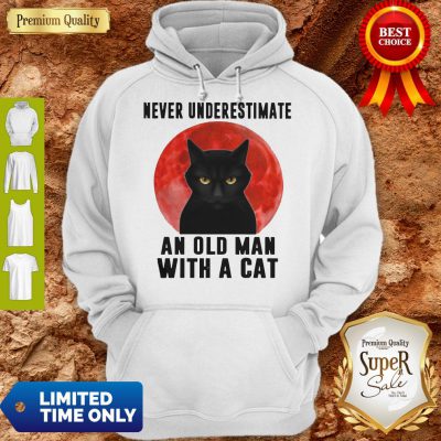 Premium Never Underestimate An Old Man With A Cat Hoodie