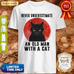 Premium Never Underestimate An Old Man With A Cat Shirt