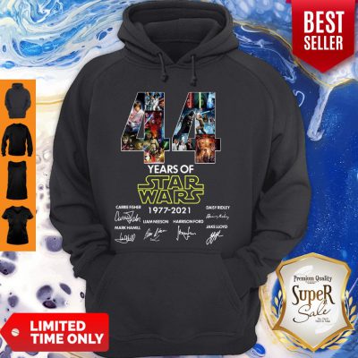 Pretty 44 Years Of Star Wars 1977-2021 Signatures Hoodie