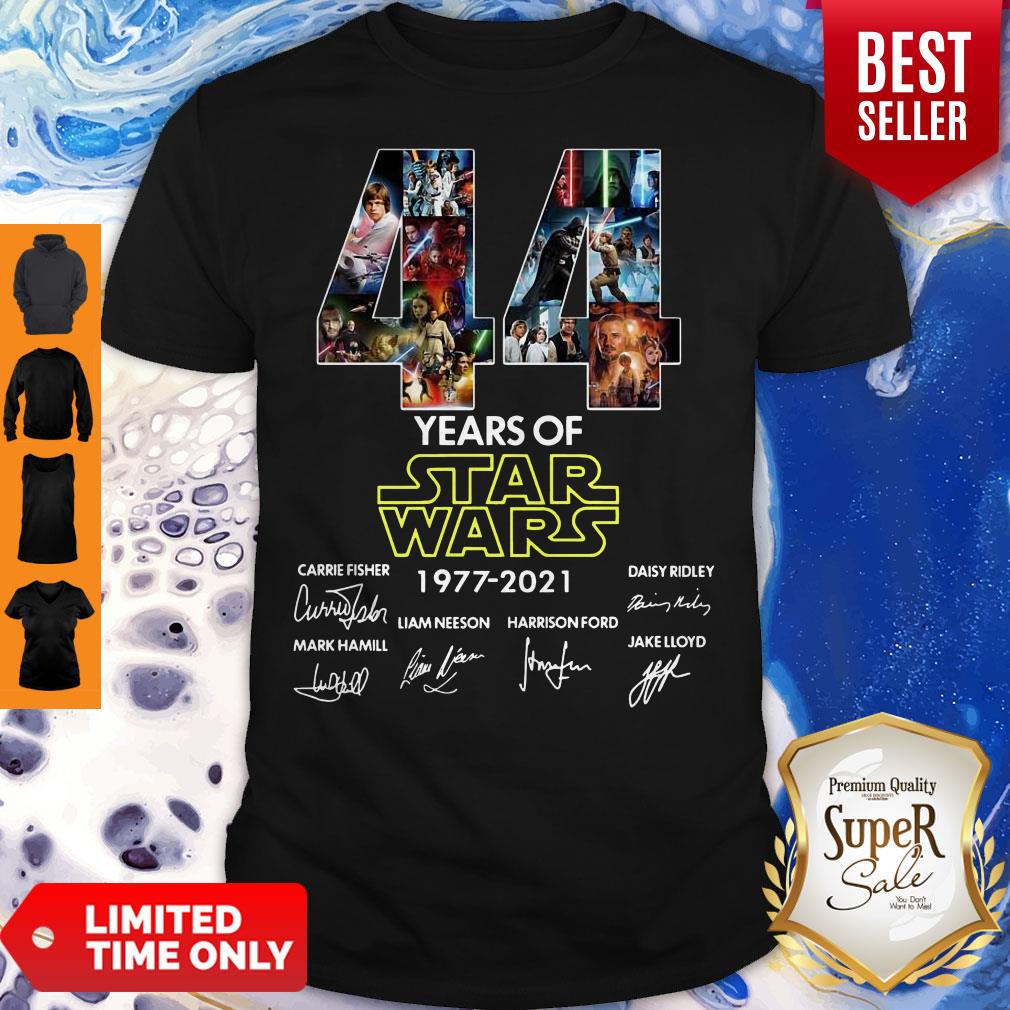 Pretty 44 Years Of Star Wars 1977-2021 Signatures Shirt