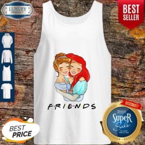 Pretty Cinderella And Ariel Friends Tank Top