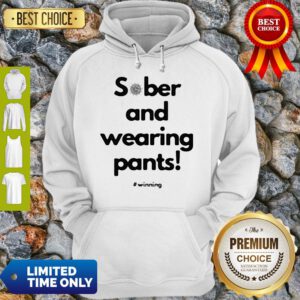 Pretty Sober And Wearing Pants Winning COVID-19 Hoodie