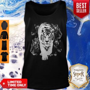 Pretty Tiger White Tank Top