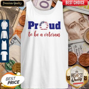 Proud To Be A Veteran American Flag Independence Day Sunflower Tank Top