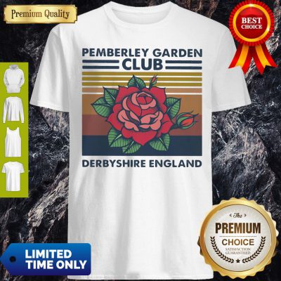 Rose Pemberley Garden Club Derbyshire England Vintage Shirt