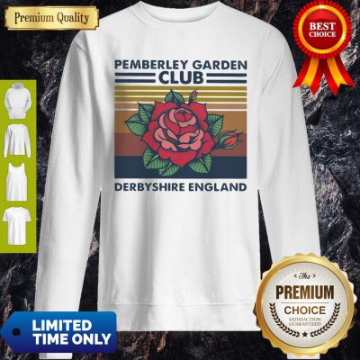 Rose Pemberley Garden Club Derbyshire England Vintage Sweatshirt