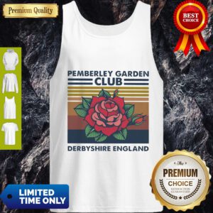 Rose Pemberley Garden Club Derbyshire England Vintage Tank Top