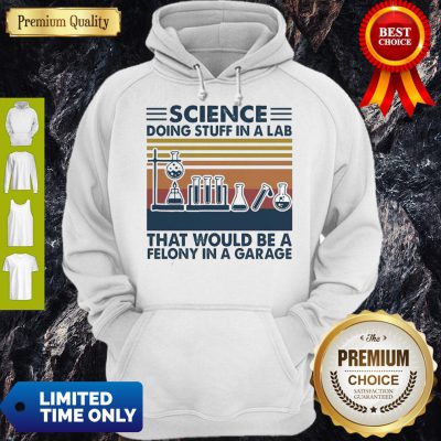 Science Doing Stuff In A Lab That Would Be A Felony InA Garage Vintage Hoodie