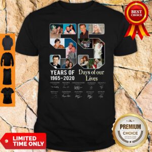 Official 55 Year Of Days Of Our Lives 1965 2020 Signatures Shirt