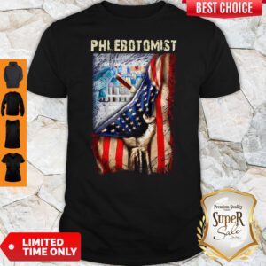 Premium American Flag Proud Phlebotomist Corona Shirt