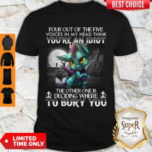 Dragon Four Out Of The Five Voices In My Head Think You’re An Idiot Shirt