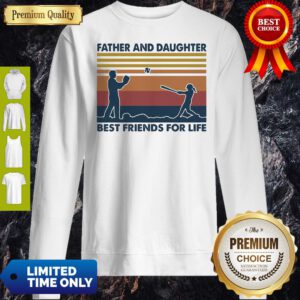 Softball Father And Daughter Best Friends For Life Vintage Sweatshirt