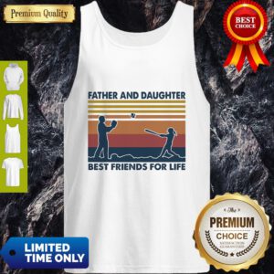 Softball Father And Daughter Best Friends For Life Vintage Tank Top