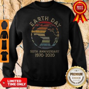 Official Retro Earth Day 50th Anniversary 1970 Retro Sunset Sweatshirt