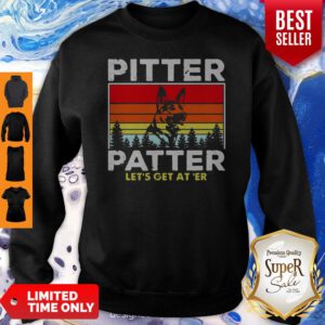 German Shepherd Pitter Patter Let's Get At'er Vintage Sweatshirt