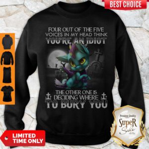 Dragon Four Out Of The Five Voices In My Head Think You’re An Idiot Sweatshirt