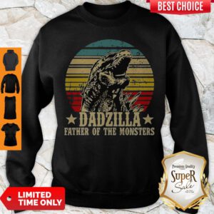 Nice Gorilla Dadzilla Father Of The Monsters Sweatshirt