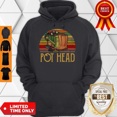 Sweet Vintage Retro Sun Pot Head Gardening Hoodie