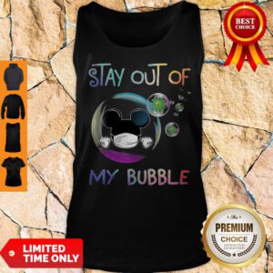 Mickey Mouse Mask Stay Out Of My Bubble Coronavirus Tank Top