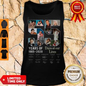 Official 55 Year Of Days Of Our Lives 1965 2020 Signatures Tank Top
