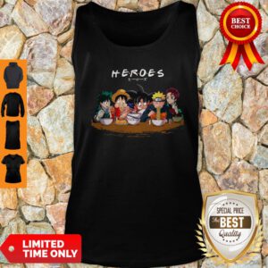 Heroes Izuku Midoriya Luffy Songoku Naruto Tanjiro Tank Top