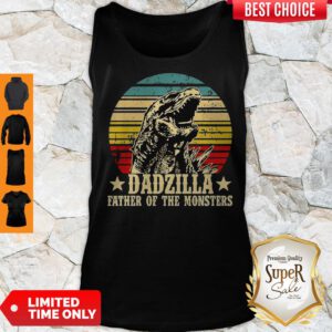 Nice Gorilla Dadzilla Father Of The Monsters Tank Top