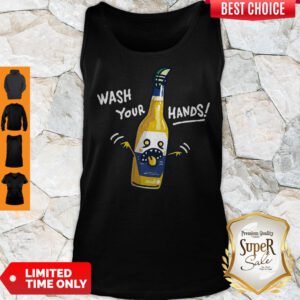 Nice Wash Your Hands Corona Beer Tank Top
