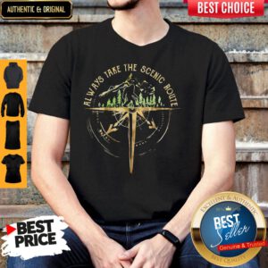 Top Bigfoot Always Take The Scenic Route Shirt