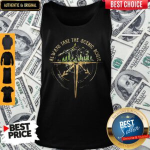 Top Bigfoot Always Take The Scenic Route Tank Top