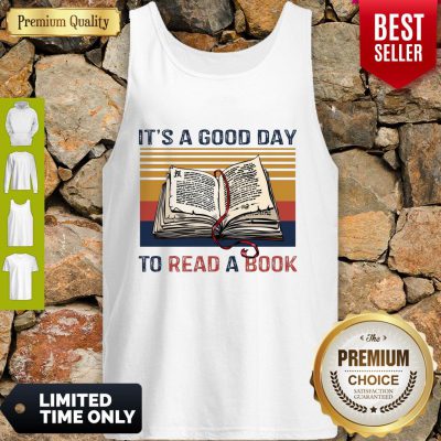 Top It's A Good Day To Read A Book Vintage Tank Top