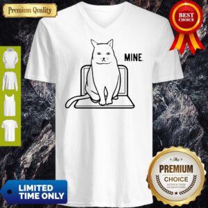 Top Mine Computer Cat V-neck
