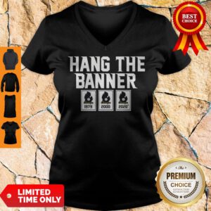 Official East Lansing Hang the Banner 1979 2000 2020 V-neck
