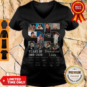 Official 55 Year Of Days Of Our Lives 1965 2020 Signatures V-neck