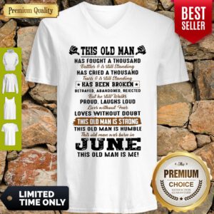 Official This Old Man Has Fought A Thousand V-neck